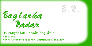 boglarka madar business card