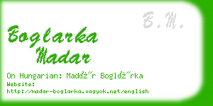 boglarka madar business card